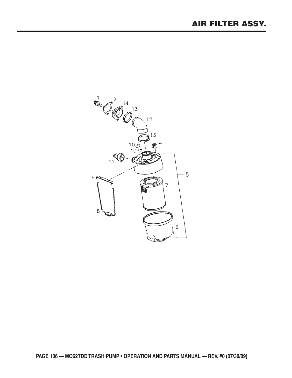 Multiquip MQ62TDD User Manual | Page 106 / 116