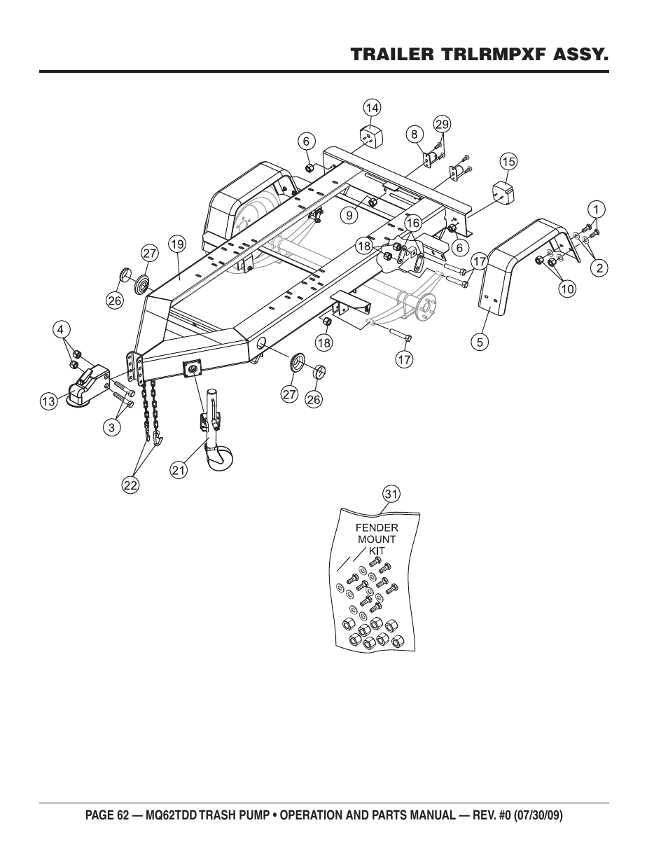 Multiquip MQ62TDD User Manual | Page 62 / 116