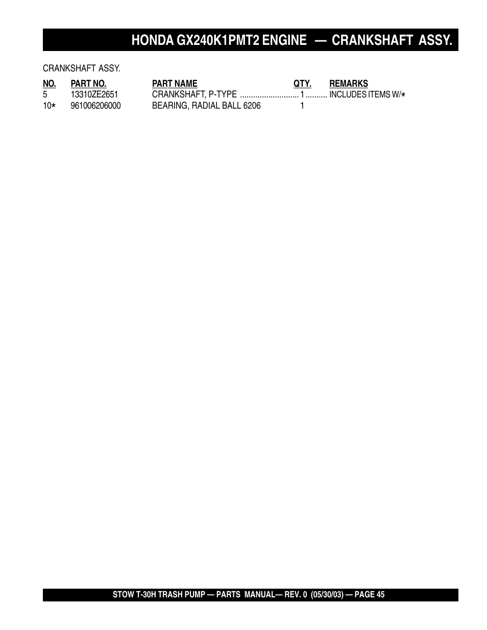 Multiquip T30H User Manual | Page 45 / 70