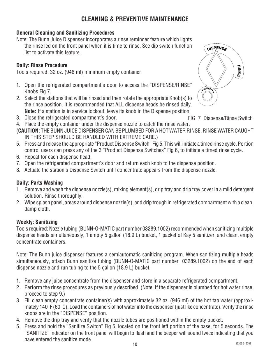 Bunn JDF-2 User Manual | Page 10 / 21