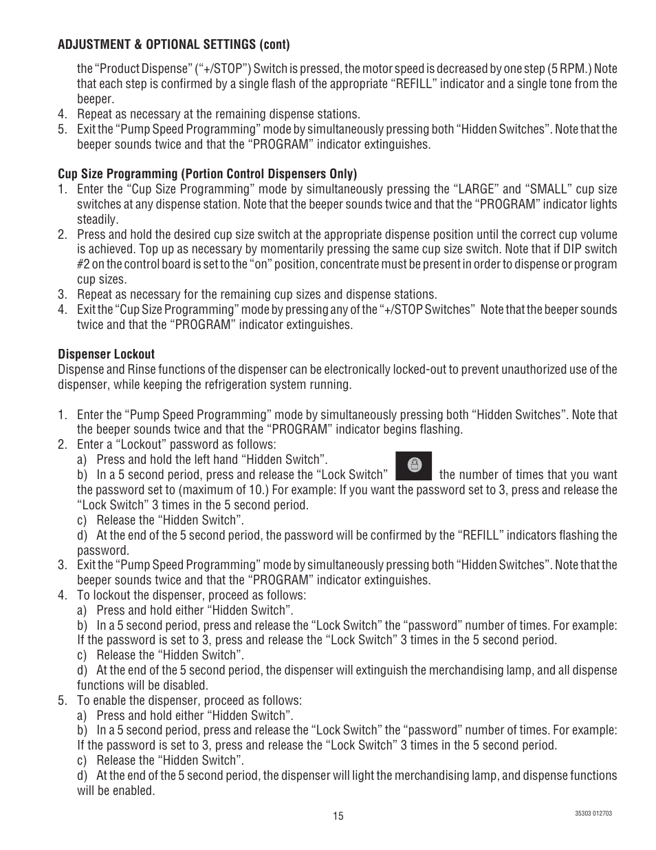 Bunn JDF-2 User Manual | Page 15 / 21