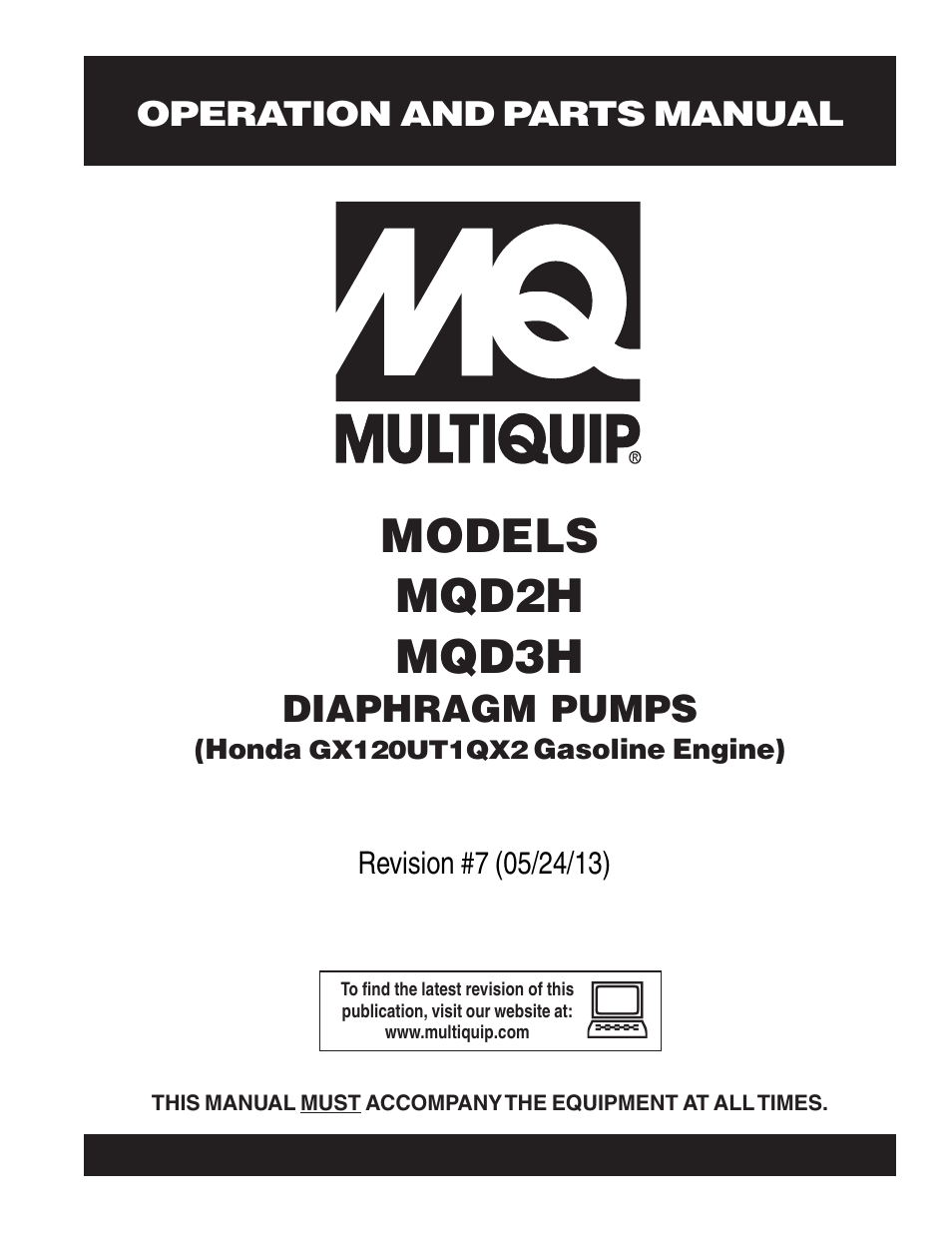 Multiquip MQD3H User Manual | 48 pages