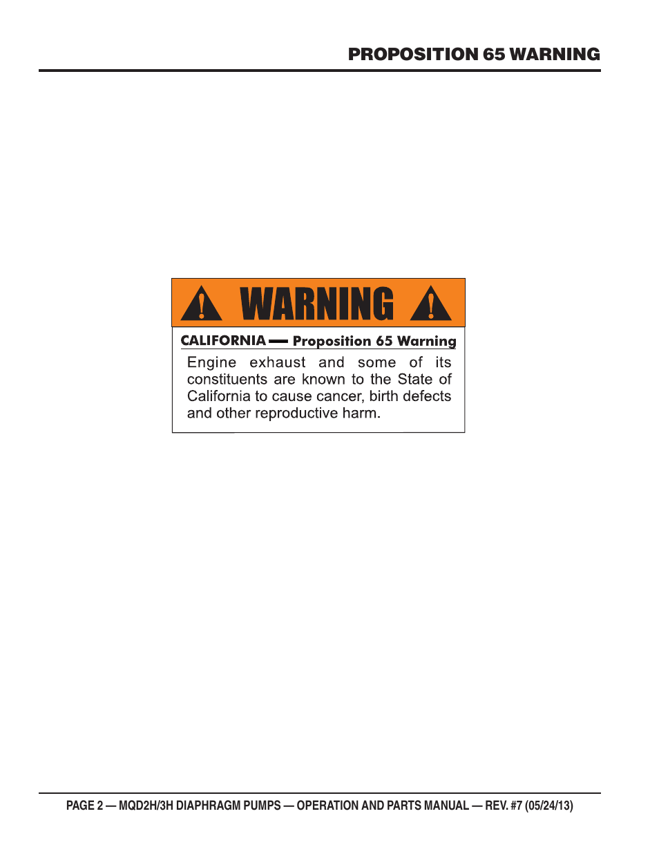 Multiquip MQD3H User Manual | Page 2 / 48