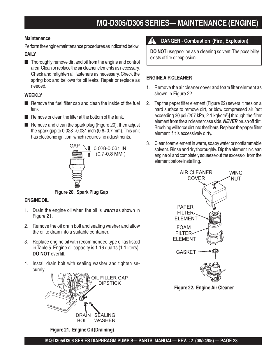 Multiquip MQD306 User Manual | Page 23 / 76