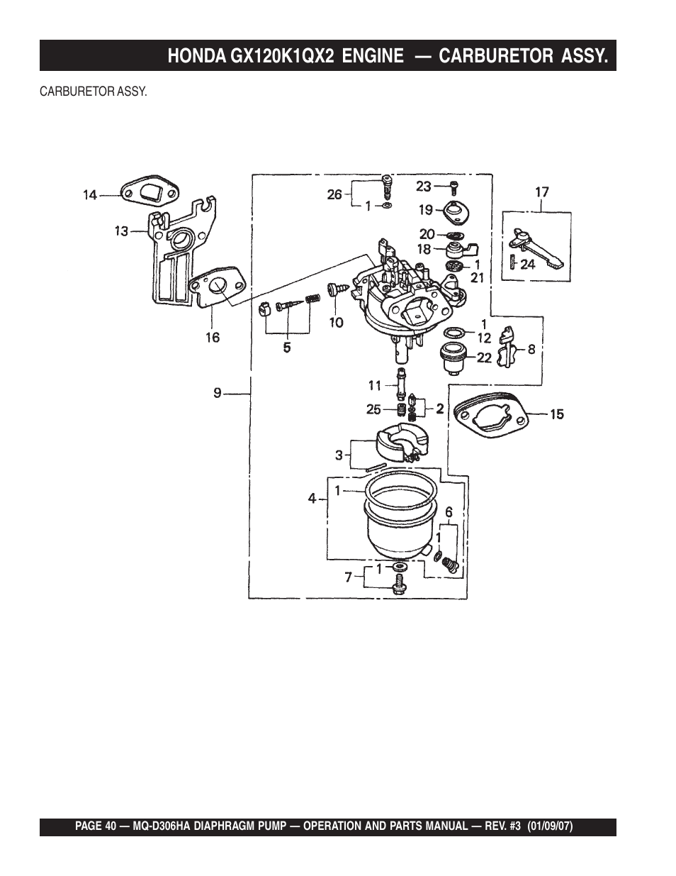 Multiquip MQD306HA User Manual | Page 40 / 70