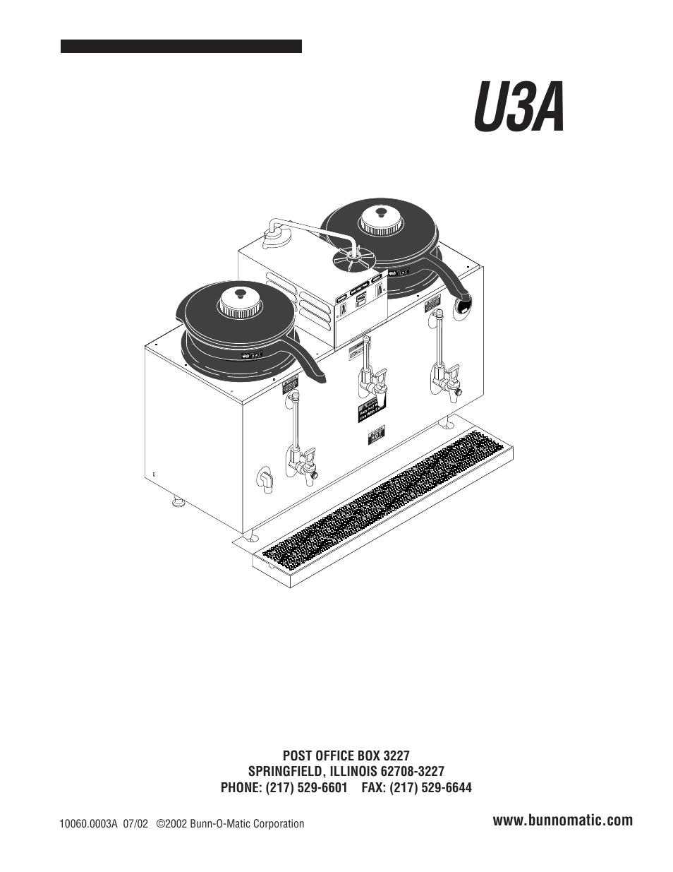 Bunn U3A User Manual | 30 pages