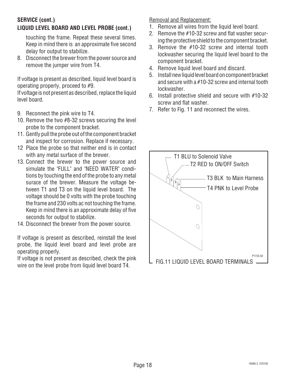 Bunn U3A User Manual | Page 18 / 30