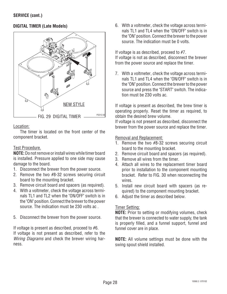 Bunn U3A User Manual | Page 28 / 30