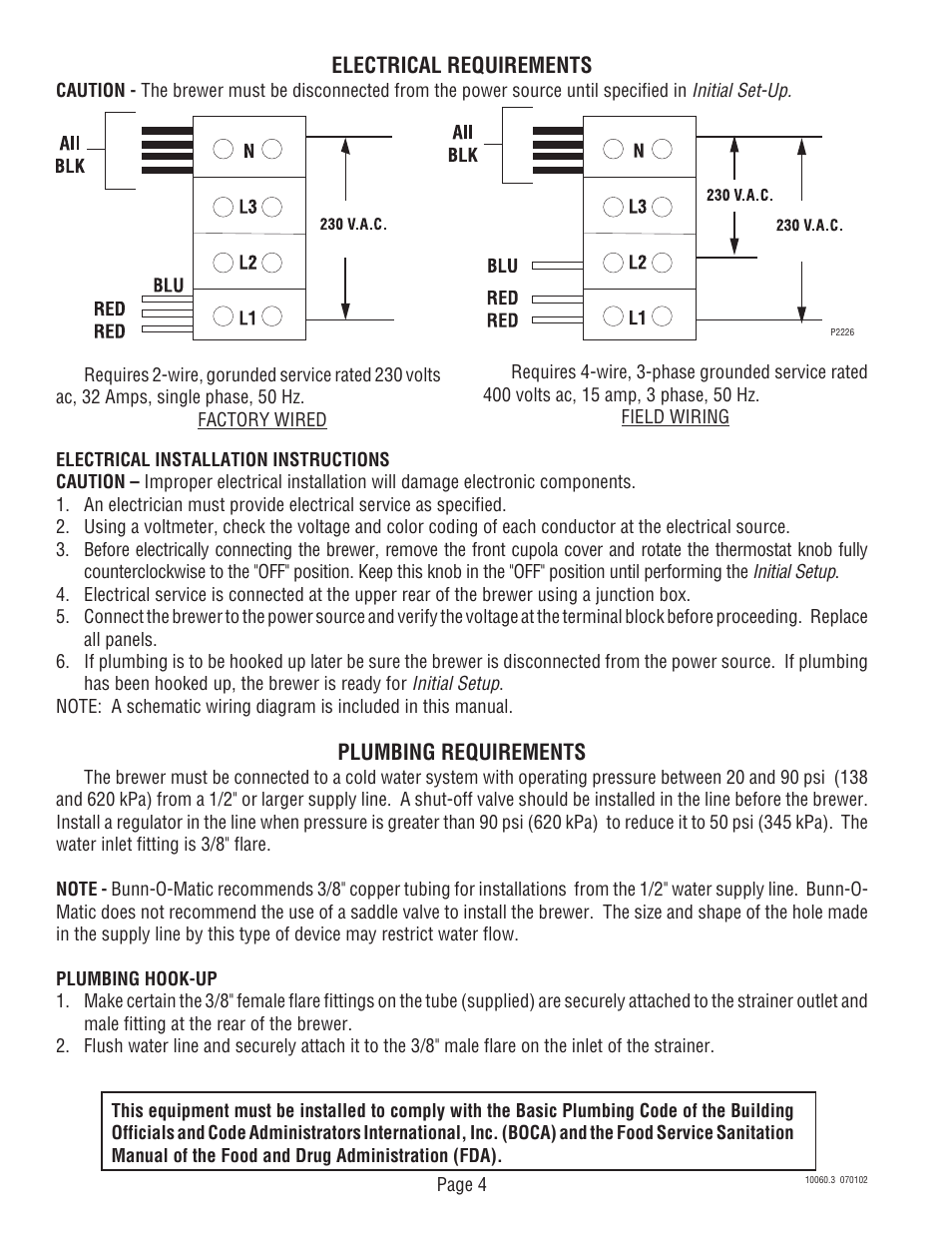 Bunn U3A User Manual | Page 4 / 30