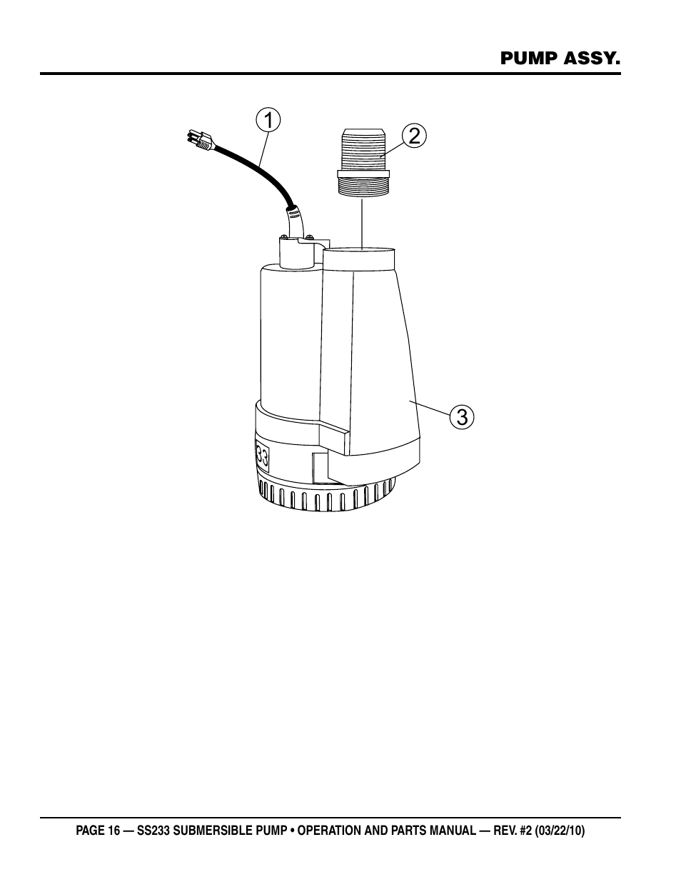 Multiquip SS233 User Manual | Page 16 / 20