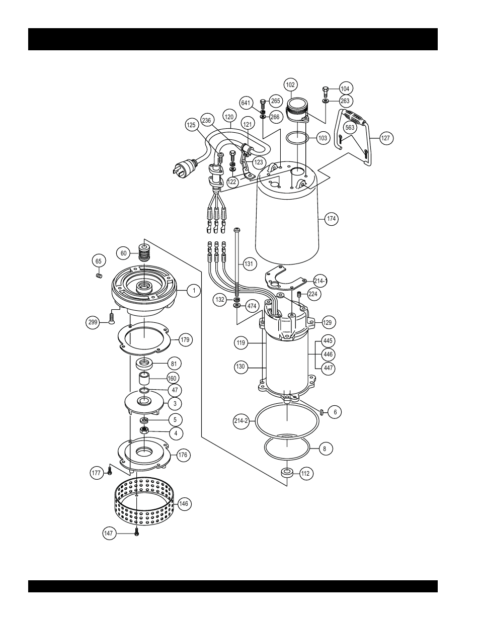 St-1503a — electric submersible pump assy, St-1503a - electric submersible pump assy | Multiquip ST1500 User Manual | Page 28 / 38