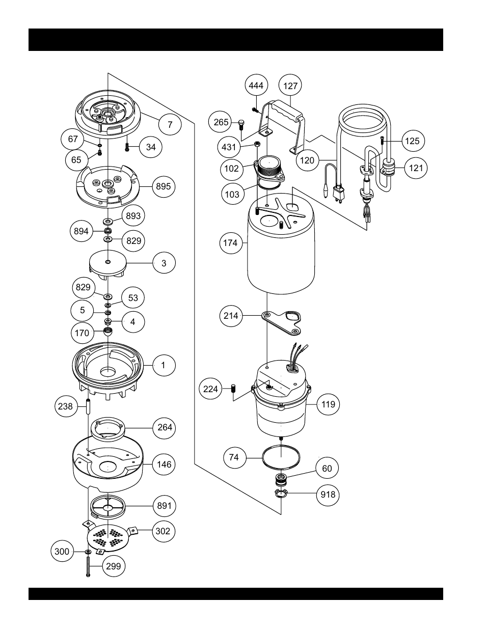 S-500p/ul/ce — electric submersible pump assy | Multiquip S500 User Manual | Page 26 / 36