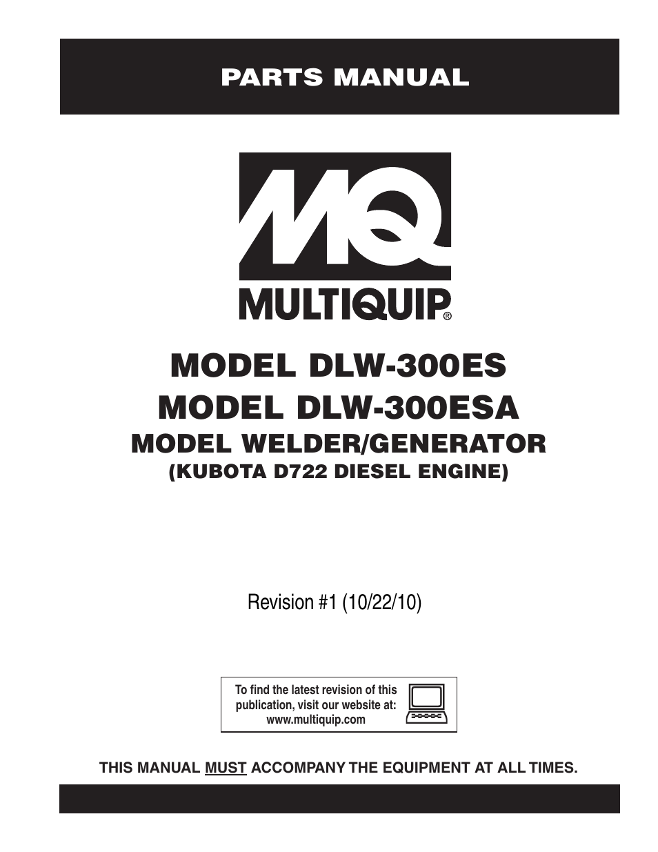 Multiquip DLW300ES_ESA User Manual | 124 pages