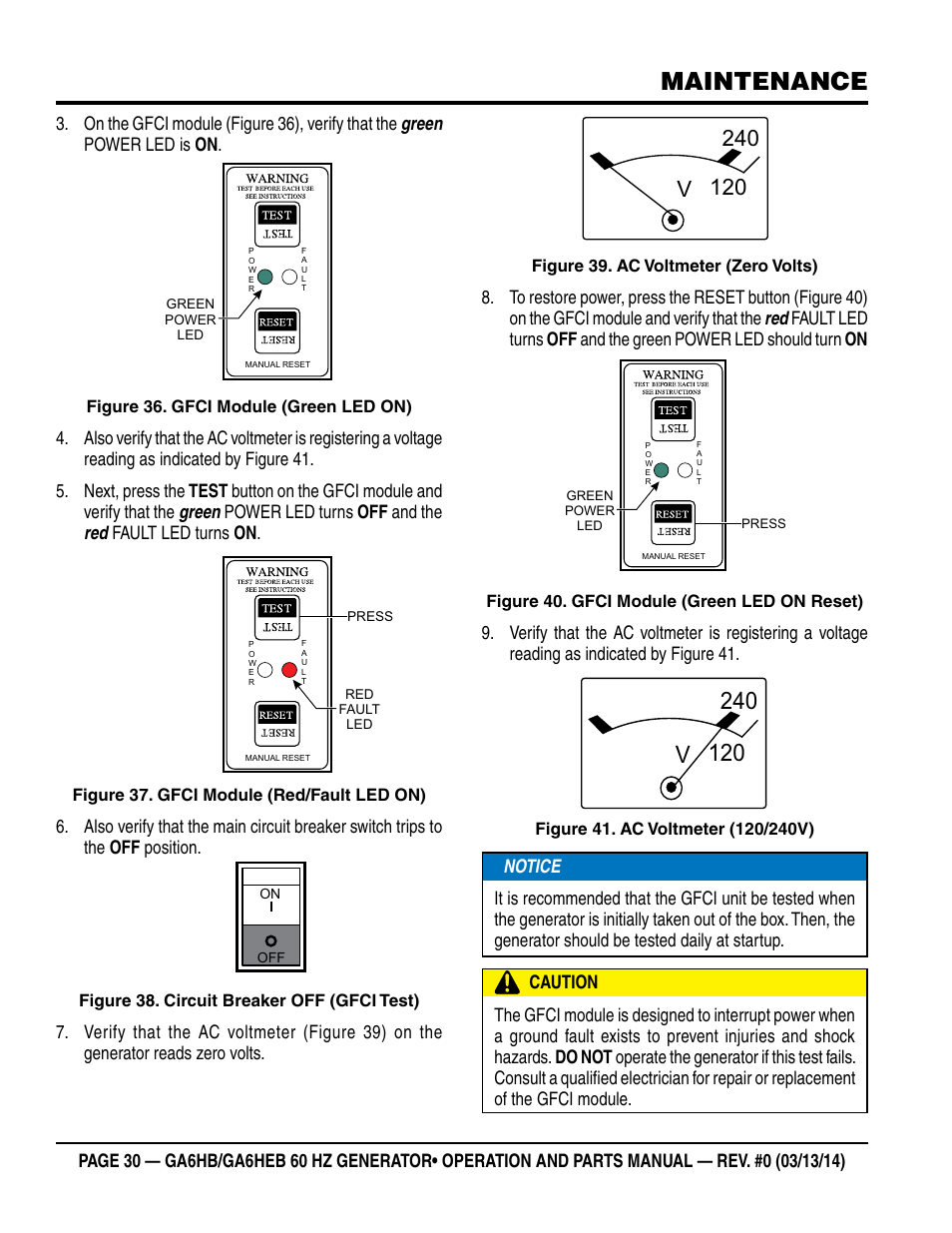 Maintenance | Multiquip GA-6HEB User Manual | Page 30 / 86