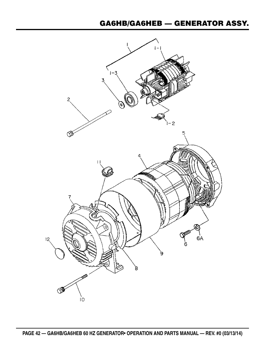 Multiquip GA-6HEB User Manual | Page 42 / 86