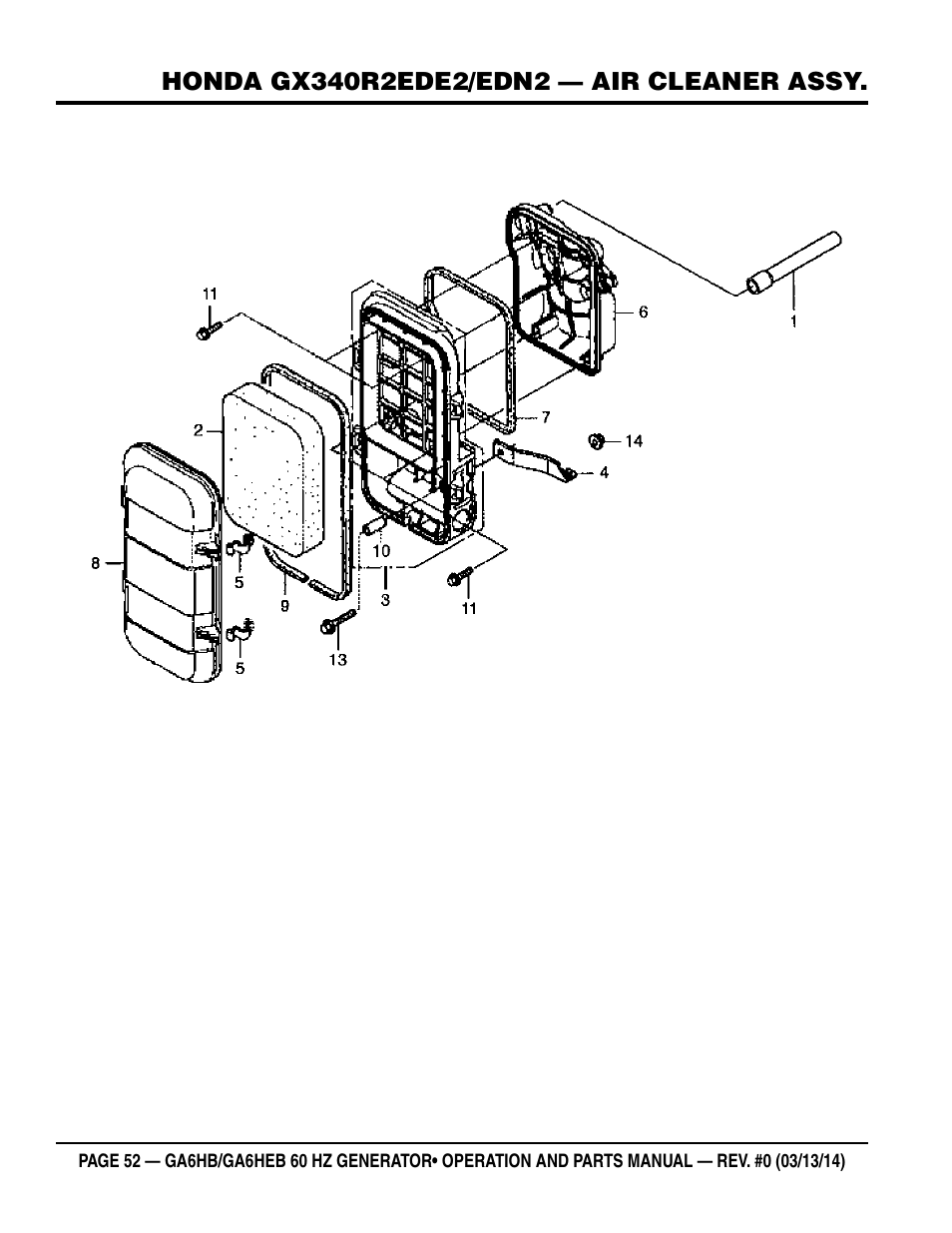 Multiquip GA-6HEB User Manual | Page 52 / 86