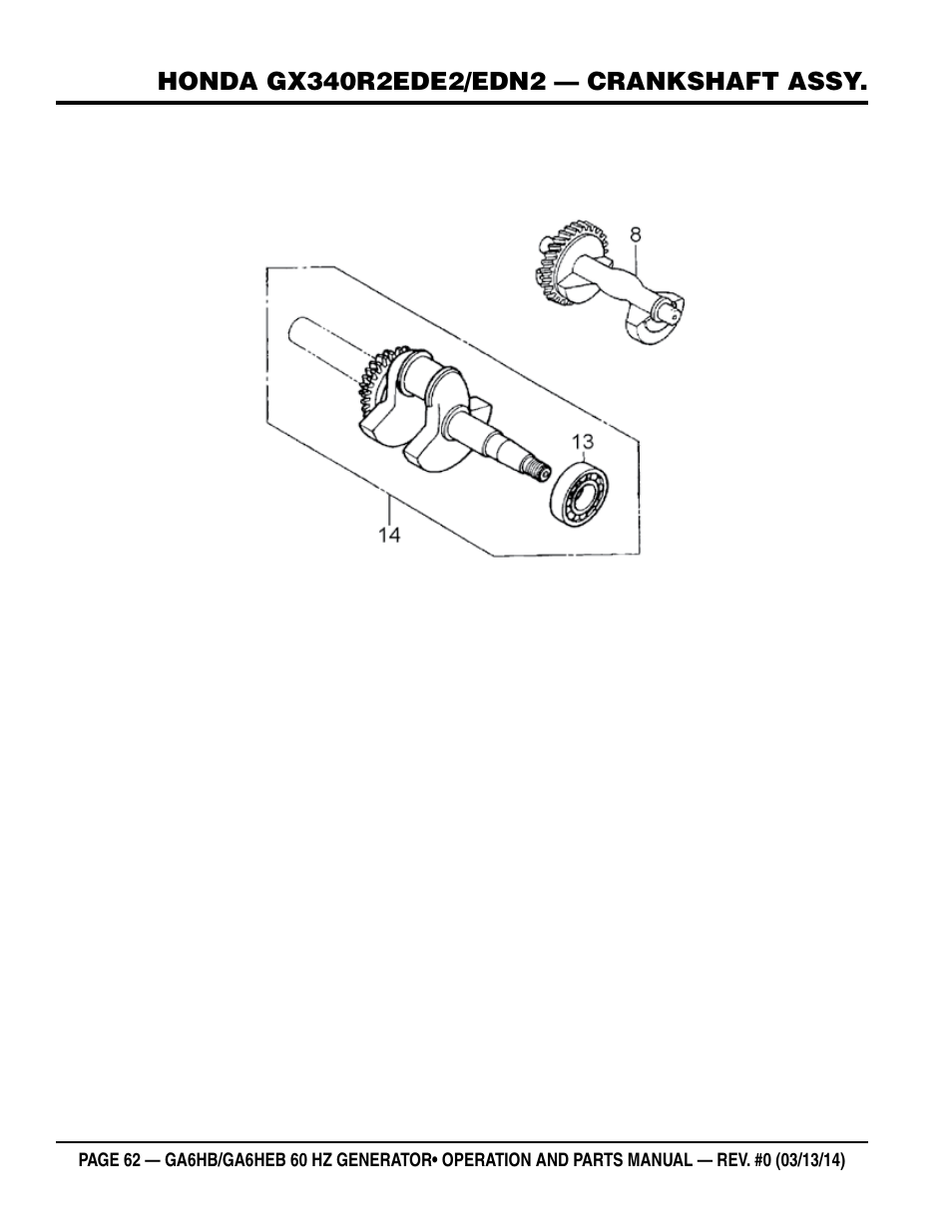 Multiquip GA-6HEB User Manual | Page 62 / 86