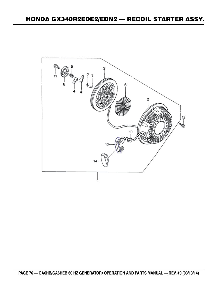 Multiquip GA-6HEB User Manual | Page 76 / 86