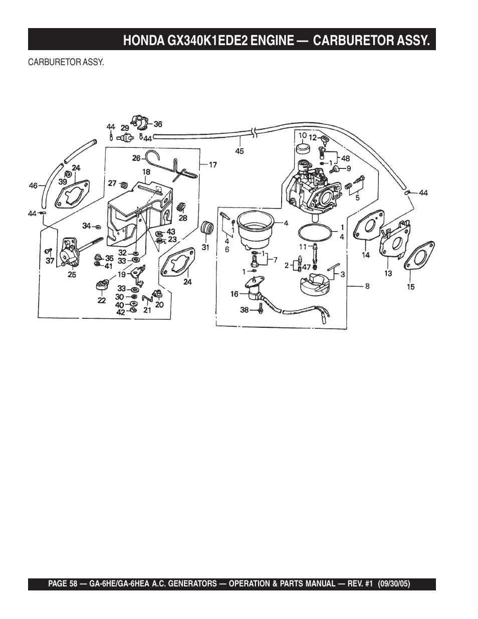 Multiquip GA-6HEA User Manual | Page 58 / 86