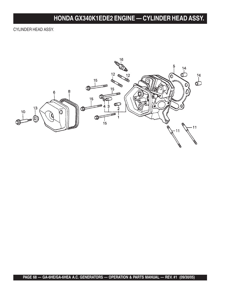 Multiquip GA-6HEA User Manual | Page 68 / 86