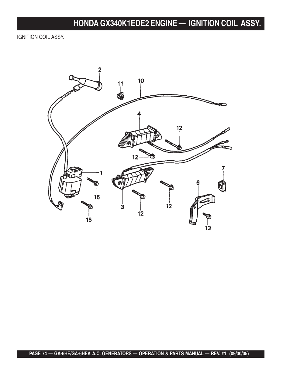 Multiquip GA-6HEA User Manual | Page 74 / 86
