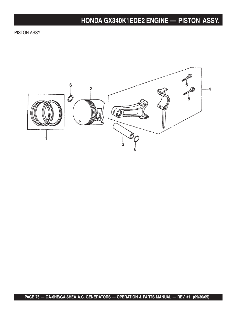 Multiquip GA-6HEA User Manual | Page 76 / 86