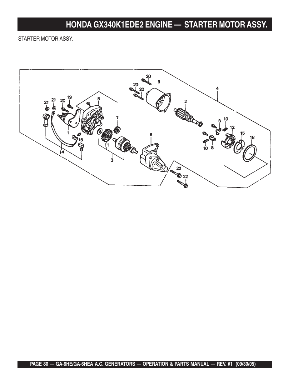 Multiquip GA-6HEA User Manual | Page 80 / 86