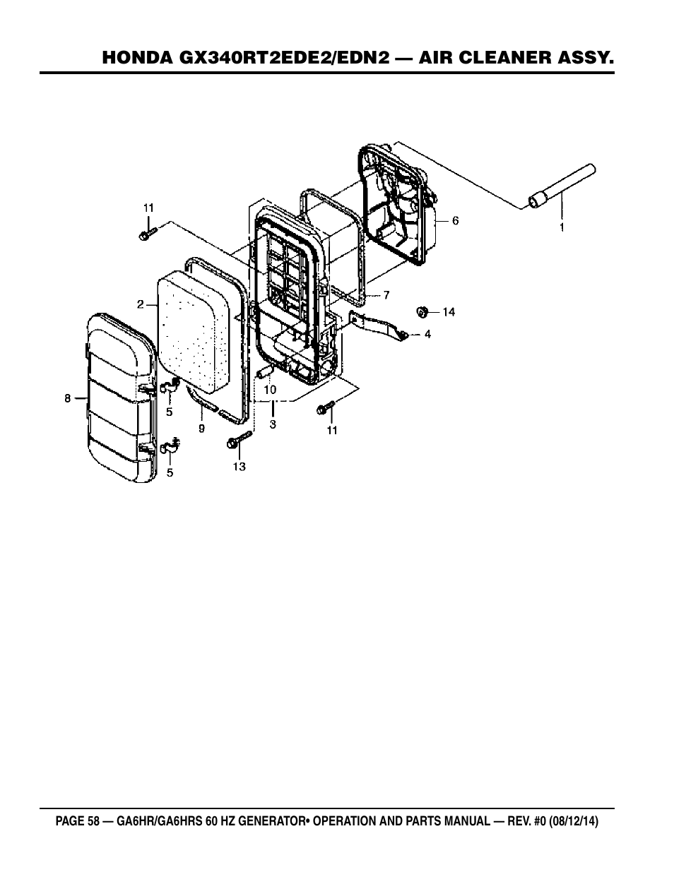 Multiquip GA-6HRS User Manual | Page 58 / 92