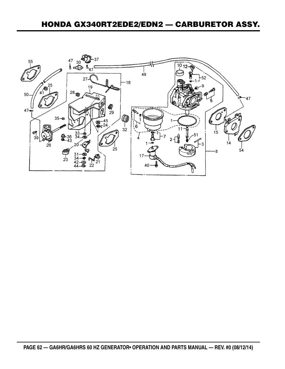 Multiquip GA-6HRS User Manual | Page 62 / 92