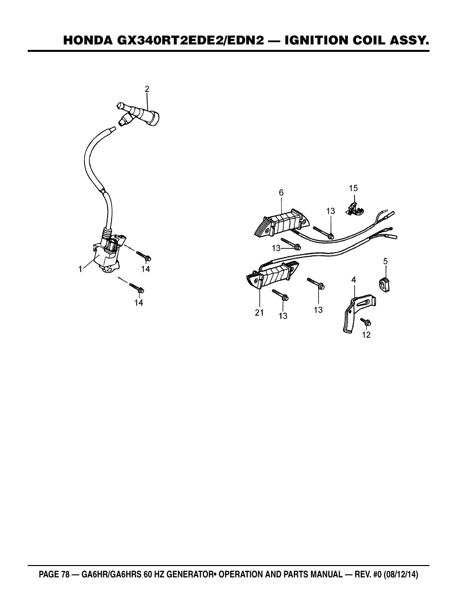 Multiquip GA-6HRS User Manual | Page 78 / 92