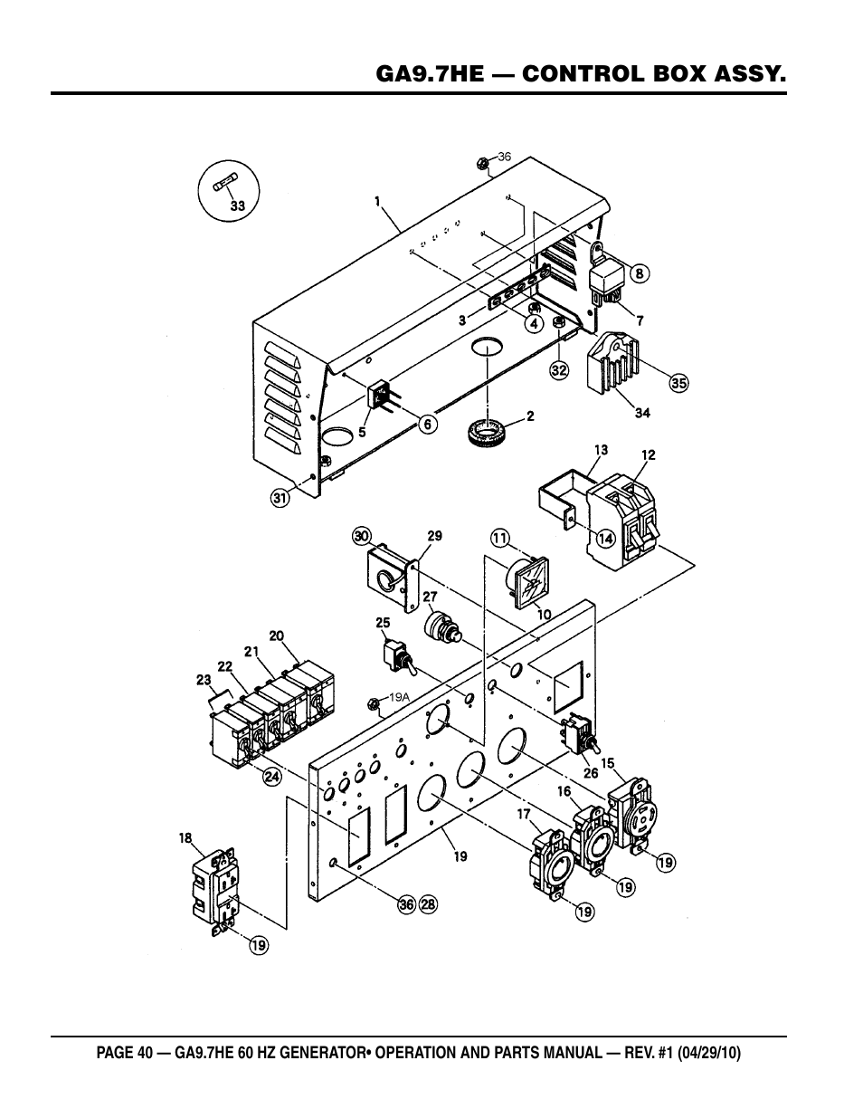 Multiquip GA-9.7HE User Manual | Page 40 / 88
