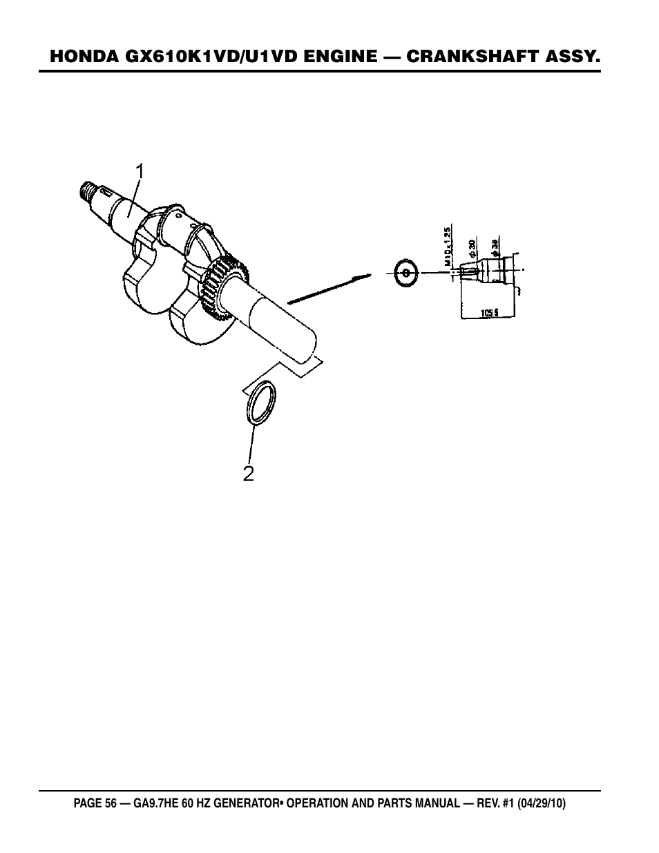 Multiquip GA-9.7HE User Manual | Page 56 / 88