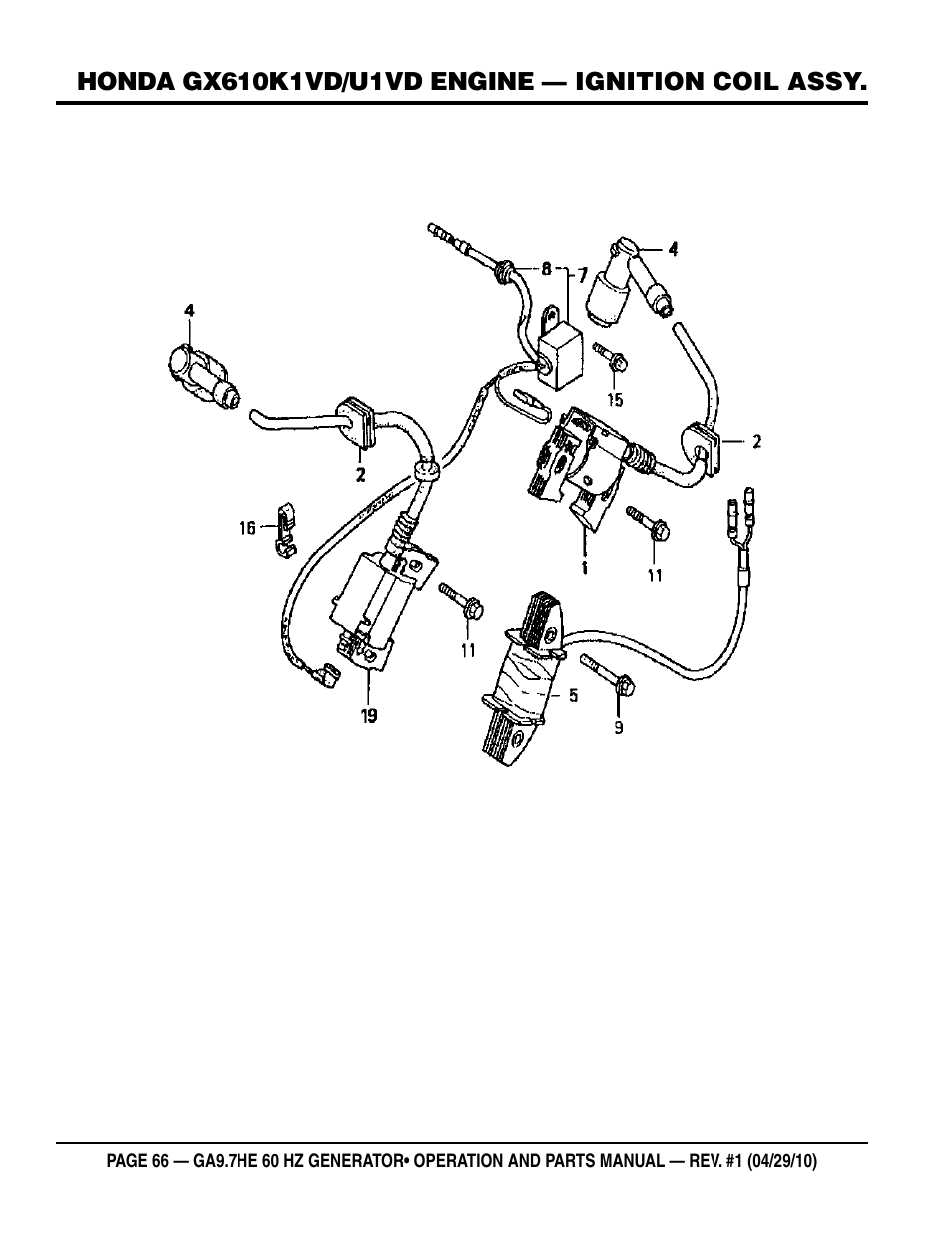 Multiquip GA-9.7HE User Manual | Page 66 / 88