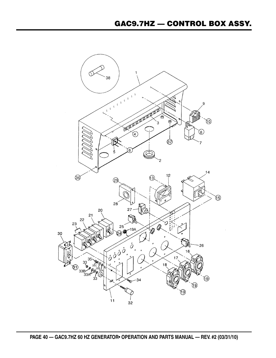 Multiquip GAC-9.7HZ User Manual | Page 40 / 88