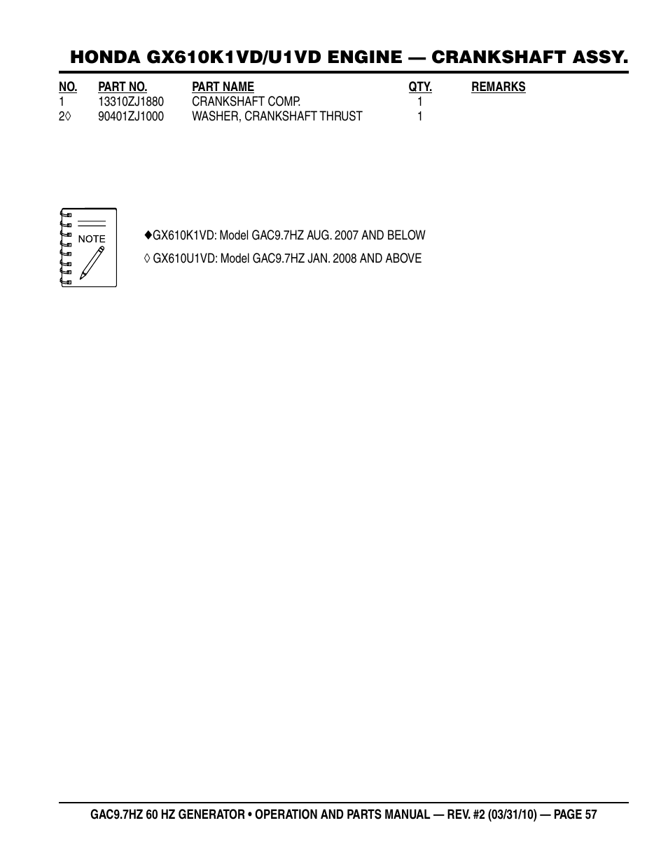 Multiquip GAC-9.7HZ User Manual | Page 57 / 88