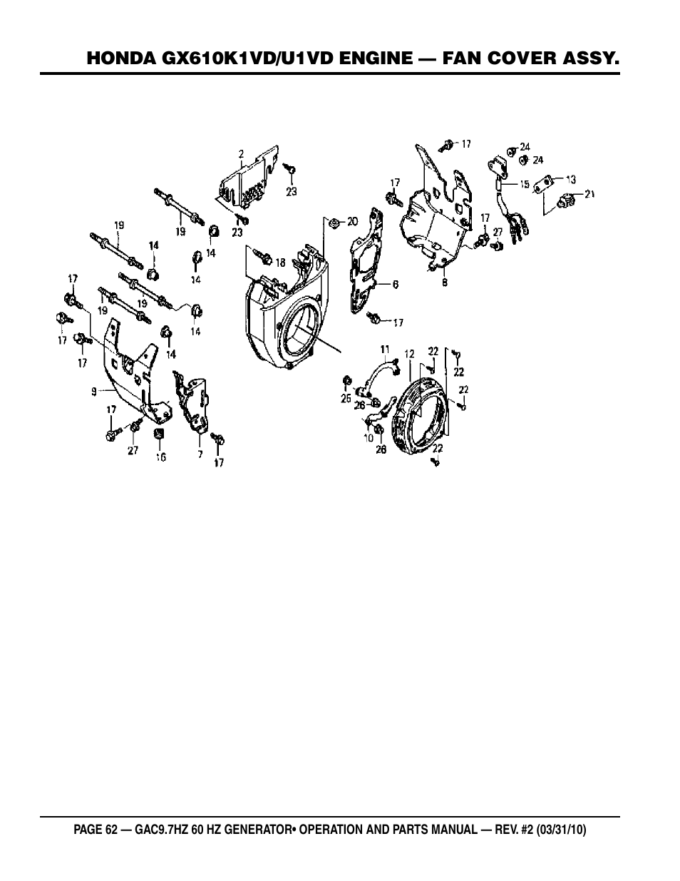 Multiquip GAC-9.7HZ User Manual | Page 62 / 88