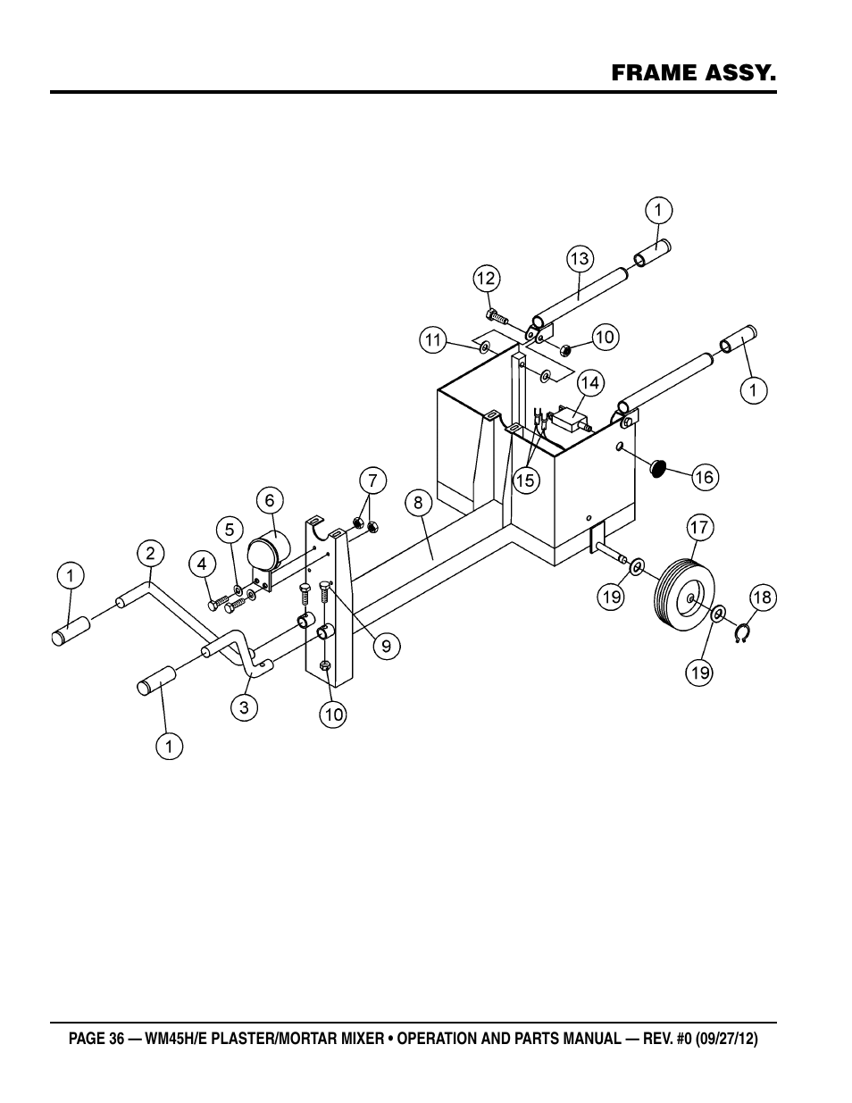 Multiquip WM45H User Manual | Page 36 / 46