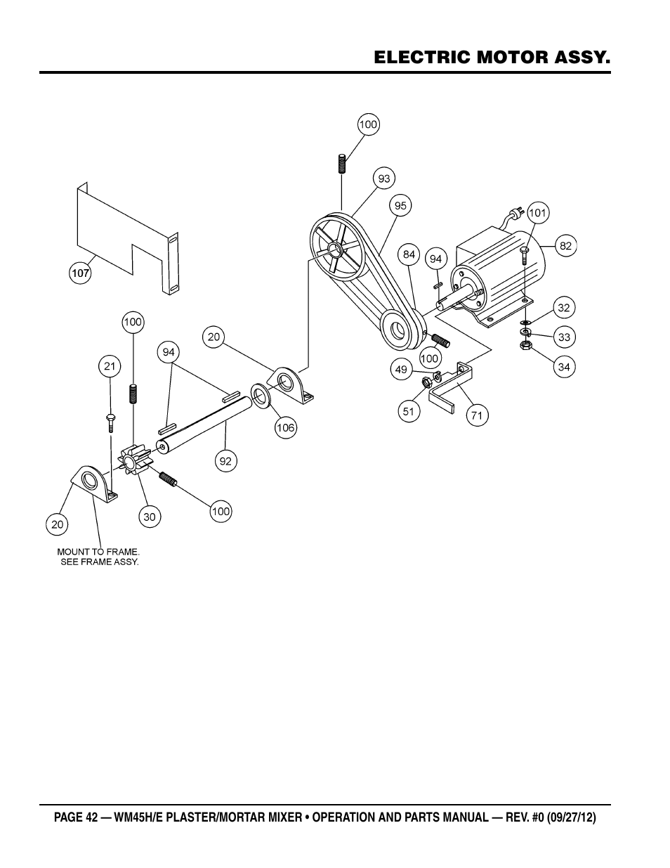Multiquip WM45H User Manual | Page 42 / 46