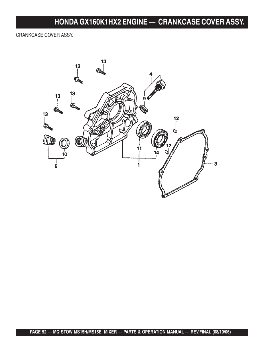 Multiquip MS15E User Manual | Page 52 / 84