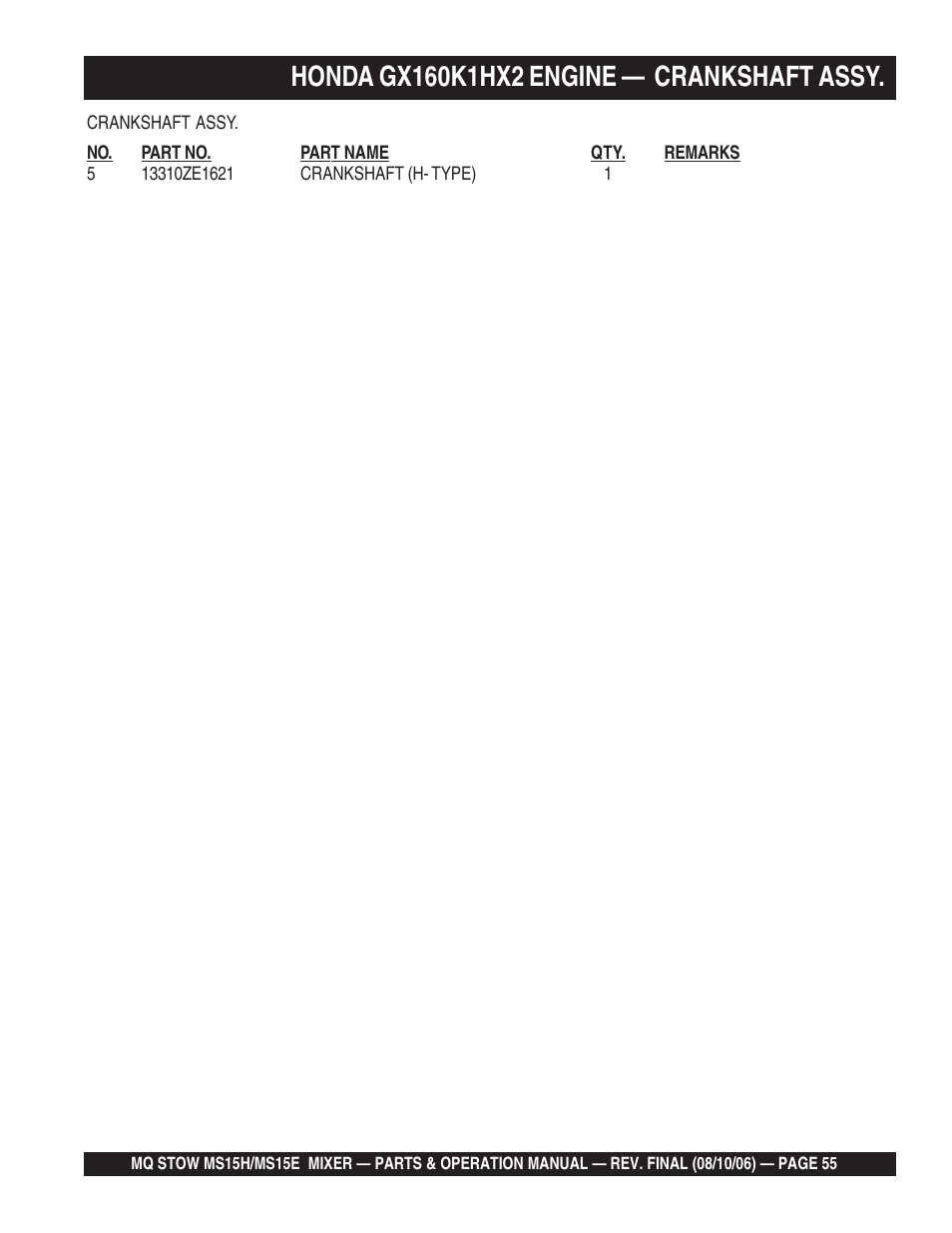 Multiquip MS15E User Manual | Page 55 / 84