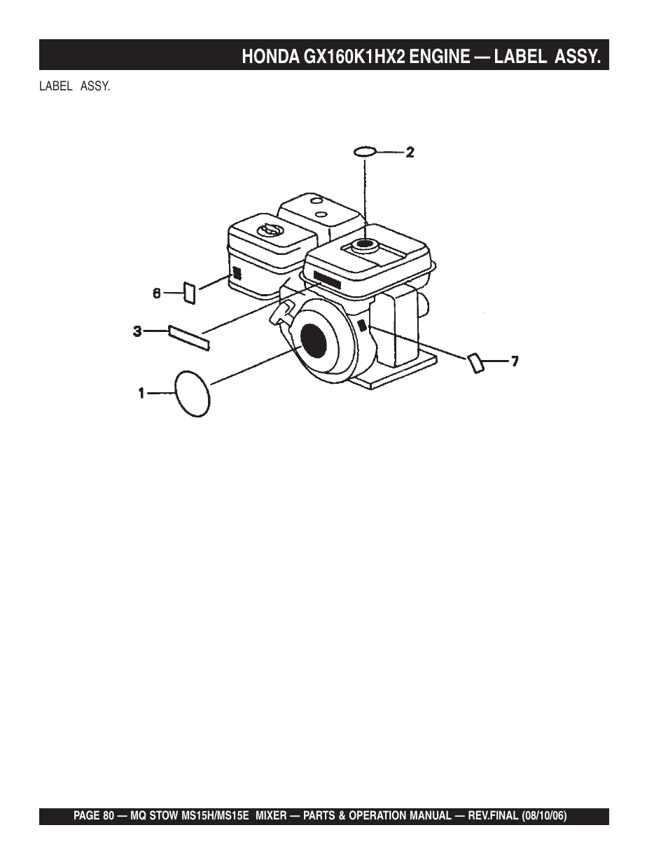 Multiquip MS15E User Manual | Page 80 / 84