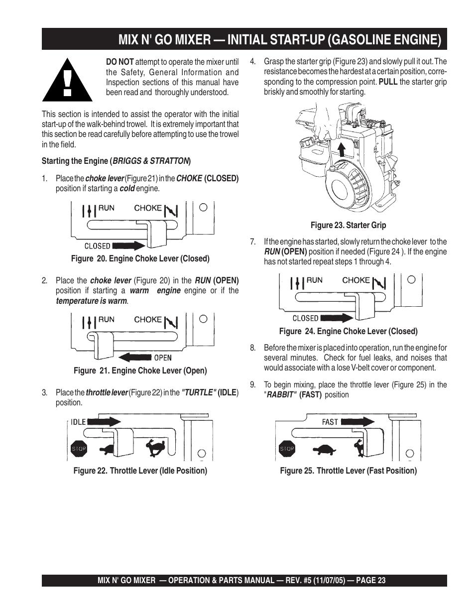 Multiquip MC3P User Manual | Page 23 / 42