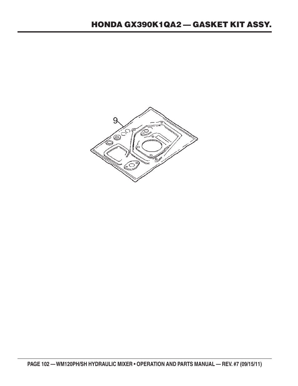 Multiquip WM120SH Series User Manual | Page 102 / 108