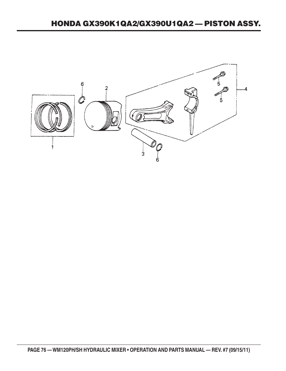 Multiquip WM120SH Series User Manual | Page 76 / 108