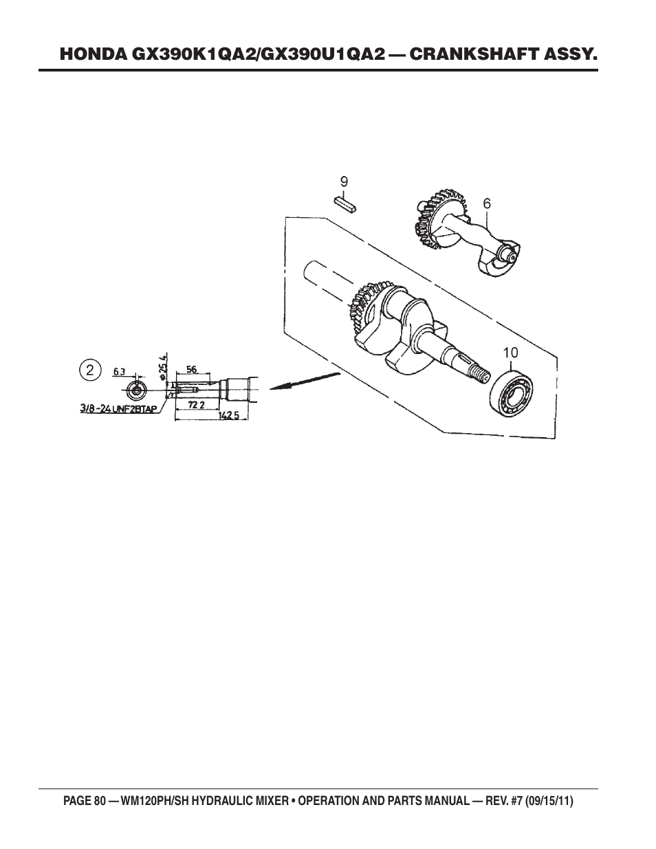 Multiquip WM120SH Series User Manual | Page 80 / 108