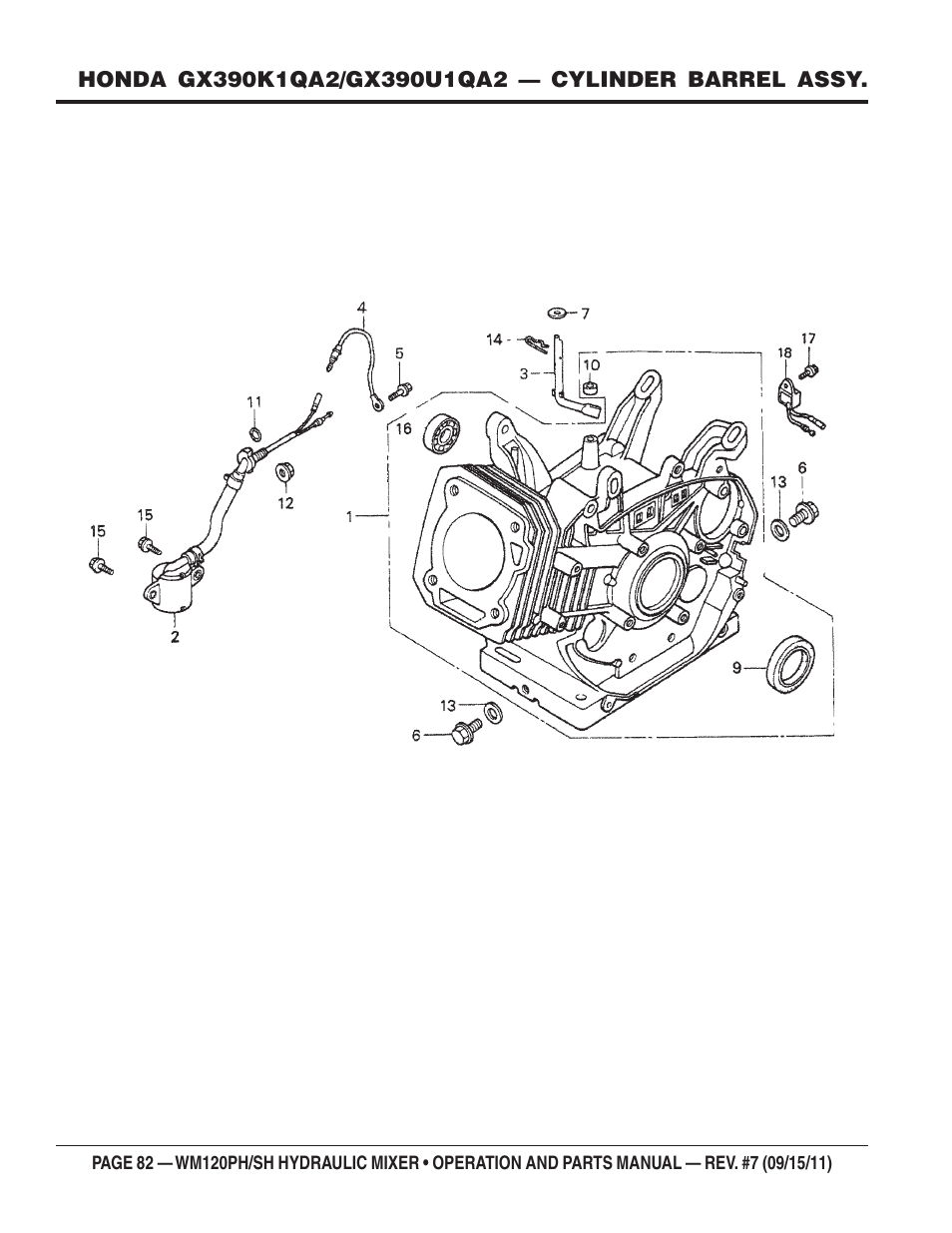 Multiquip WM120SH Series User Manual | Page 82 / 108