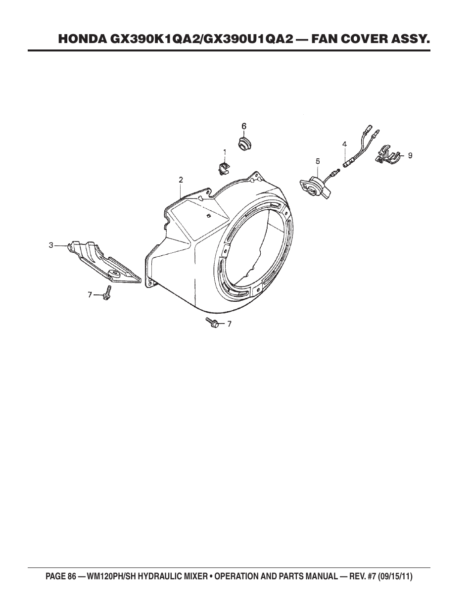 Multiquip WM120SH Series User Manual | Page 86 / 108