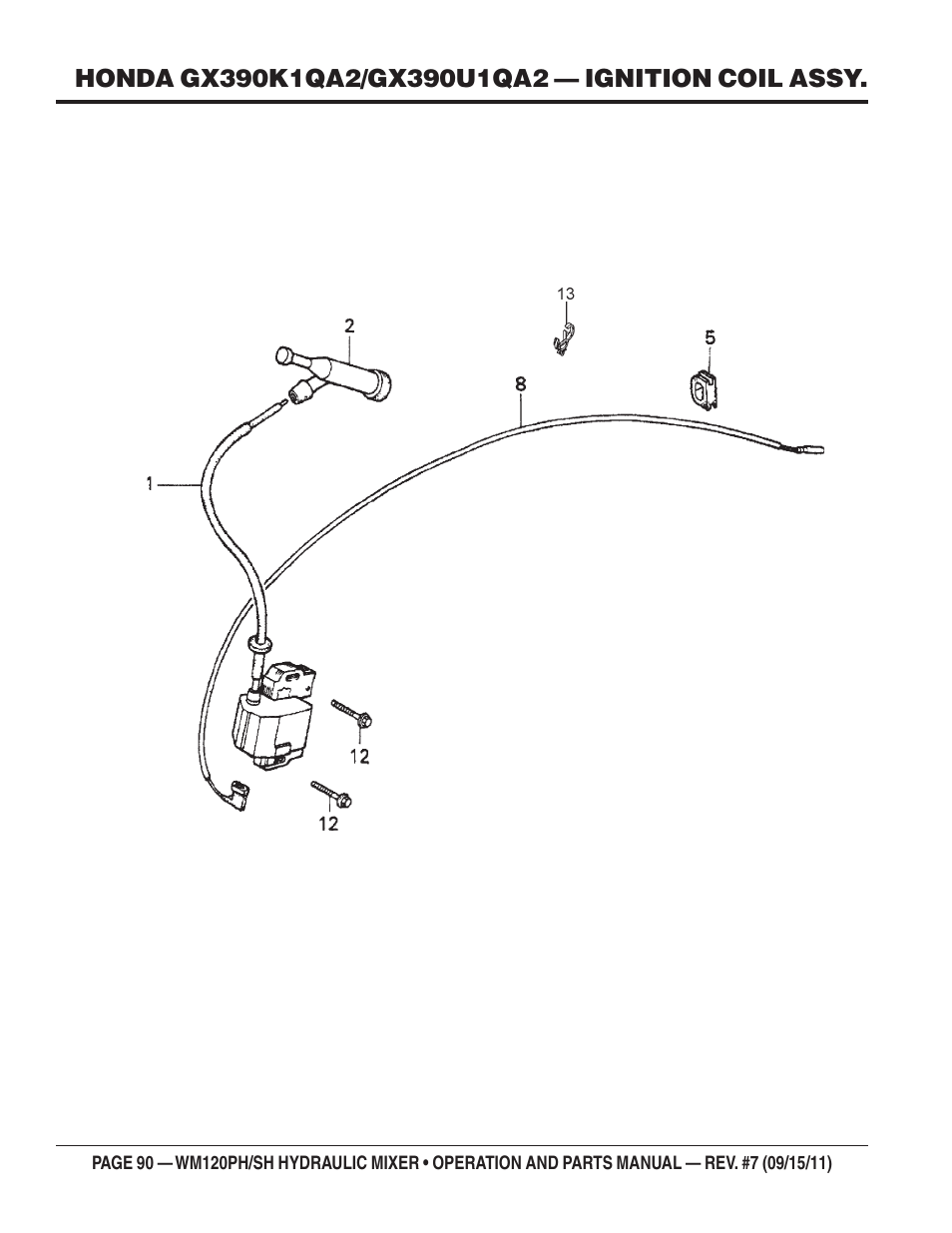 Multiquip WM120SH Series User Manual | Page 90 / 108