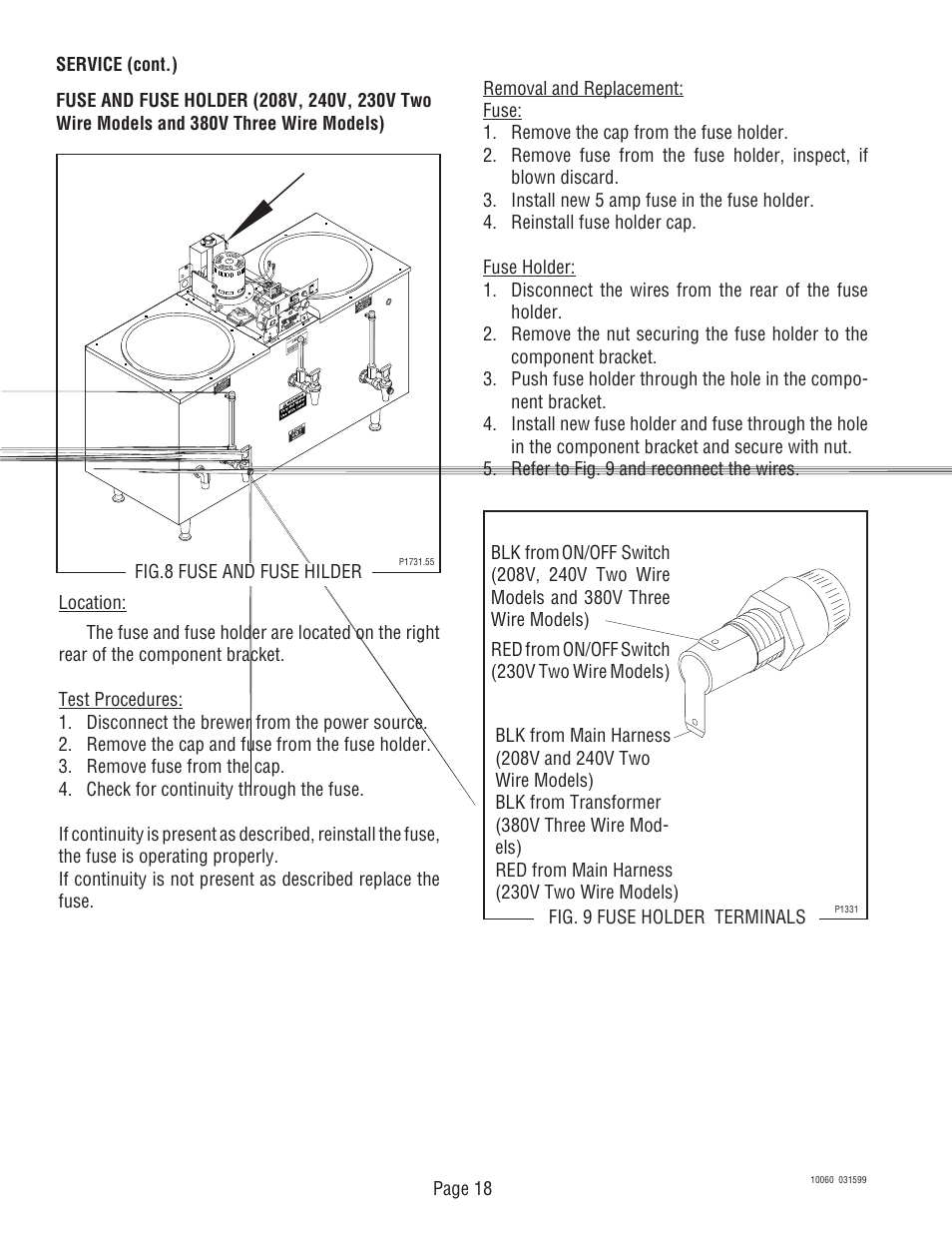 Bunn U3 U3A User Manual | Page 18 / 41