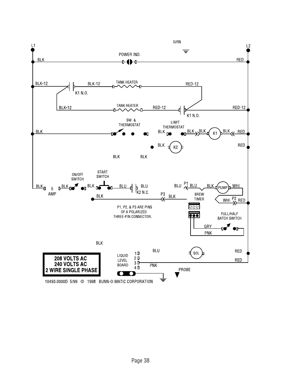 Bunn U3 U3A User Manual | Page 38 / 41